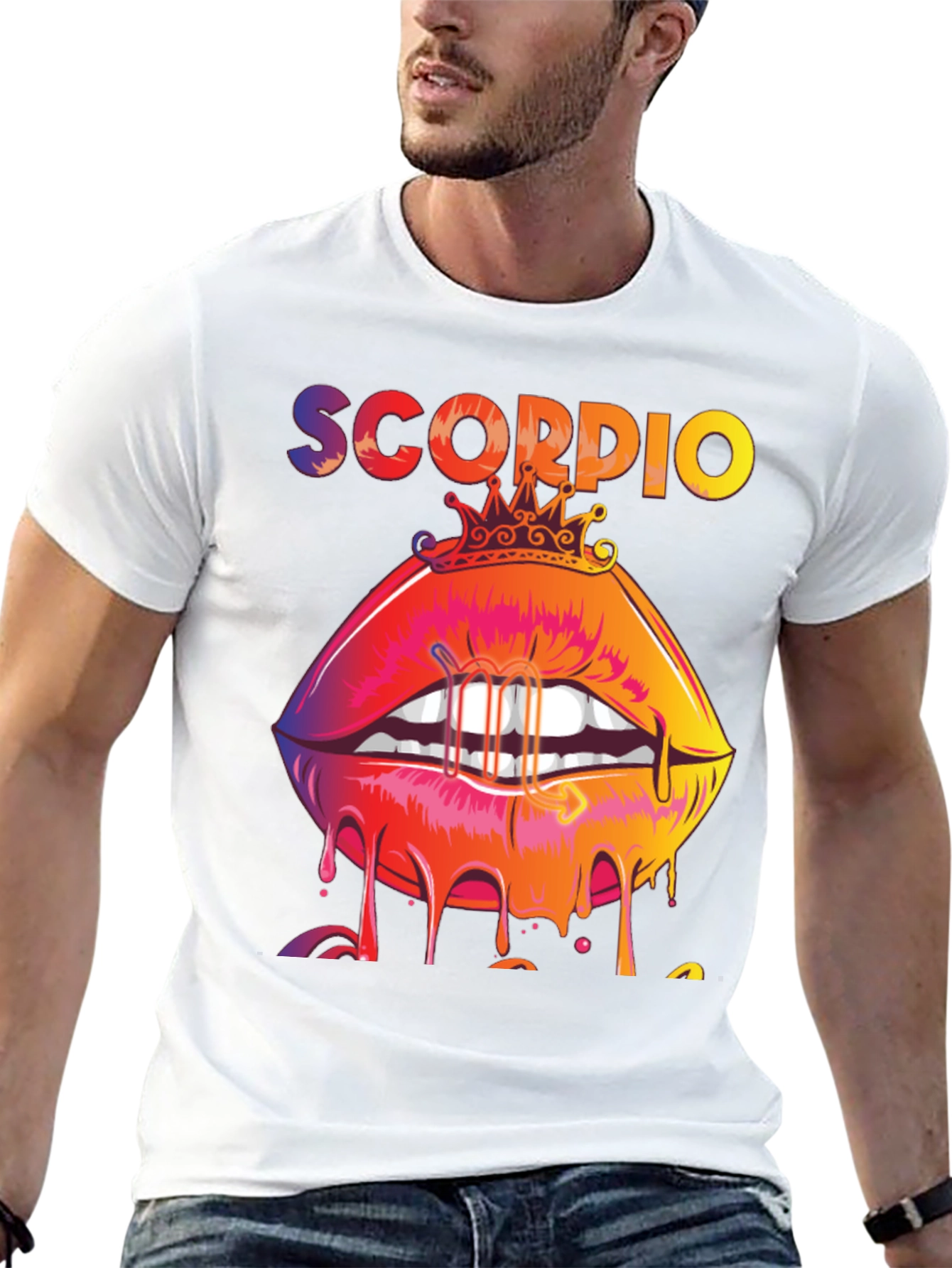 Scorpio Lips Graphic Tee - Zodiac T-Shirt