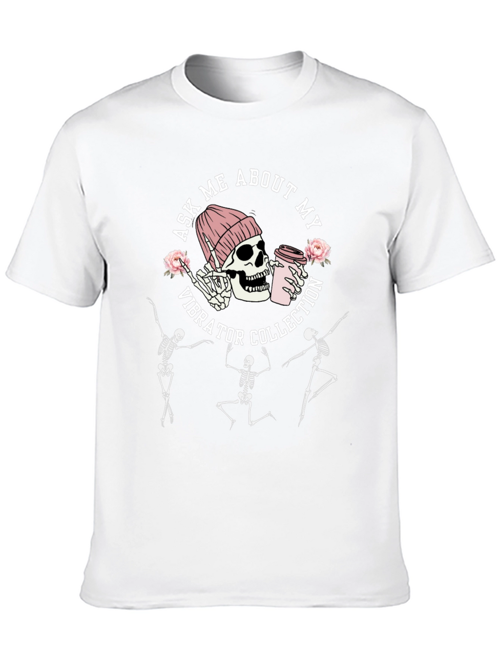 Skeleton Vibrator Collection Black T-Shirt
