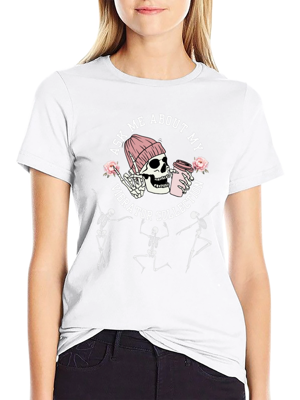Skeleton Vibrator Collection Black T-Shirt