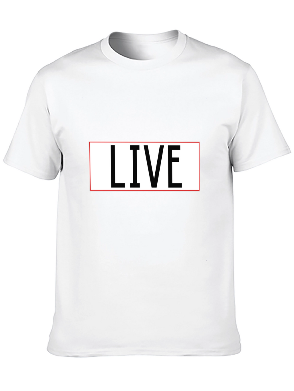 LIVE T-Shirt - Black Cotton Blend Tee