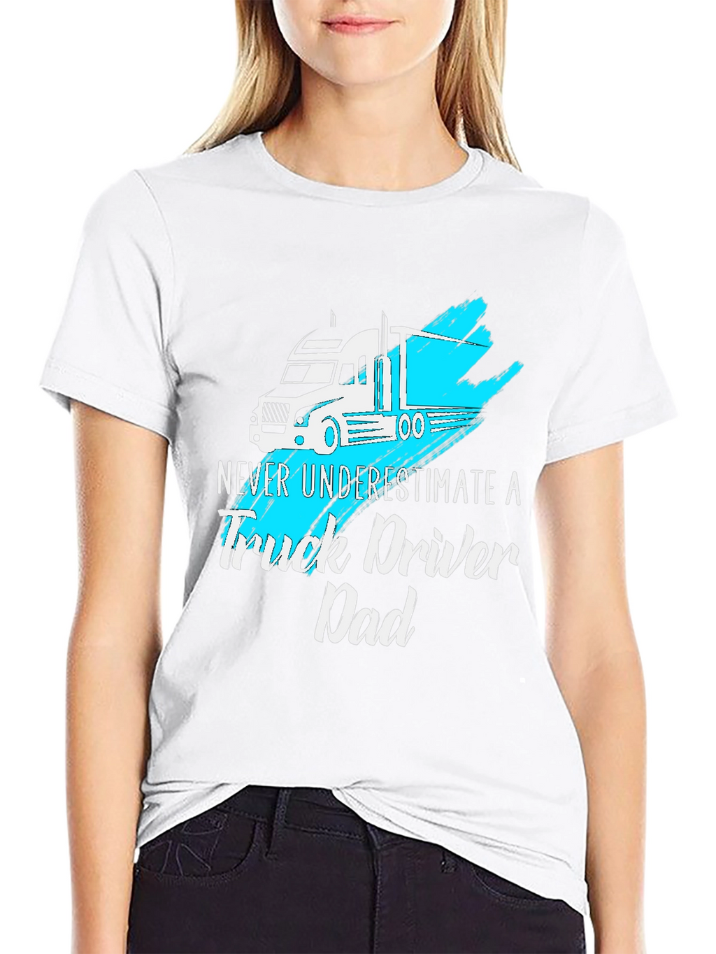 Truck Driver Dad T-Shirt - Cool Graphic Tee