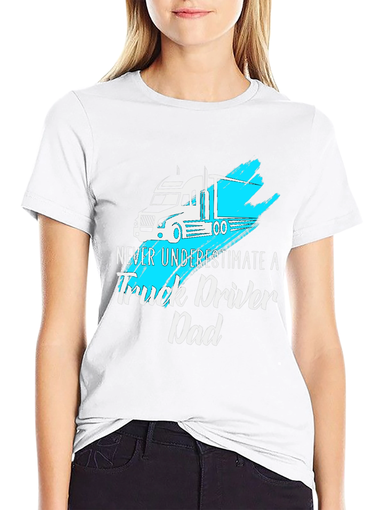 Truck Driver Dad T-Shirt - Cool Graphic Tee