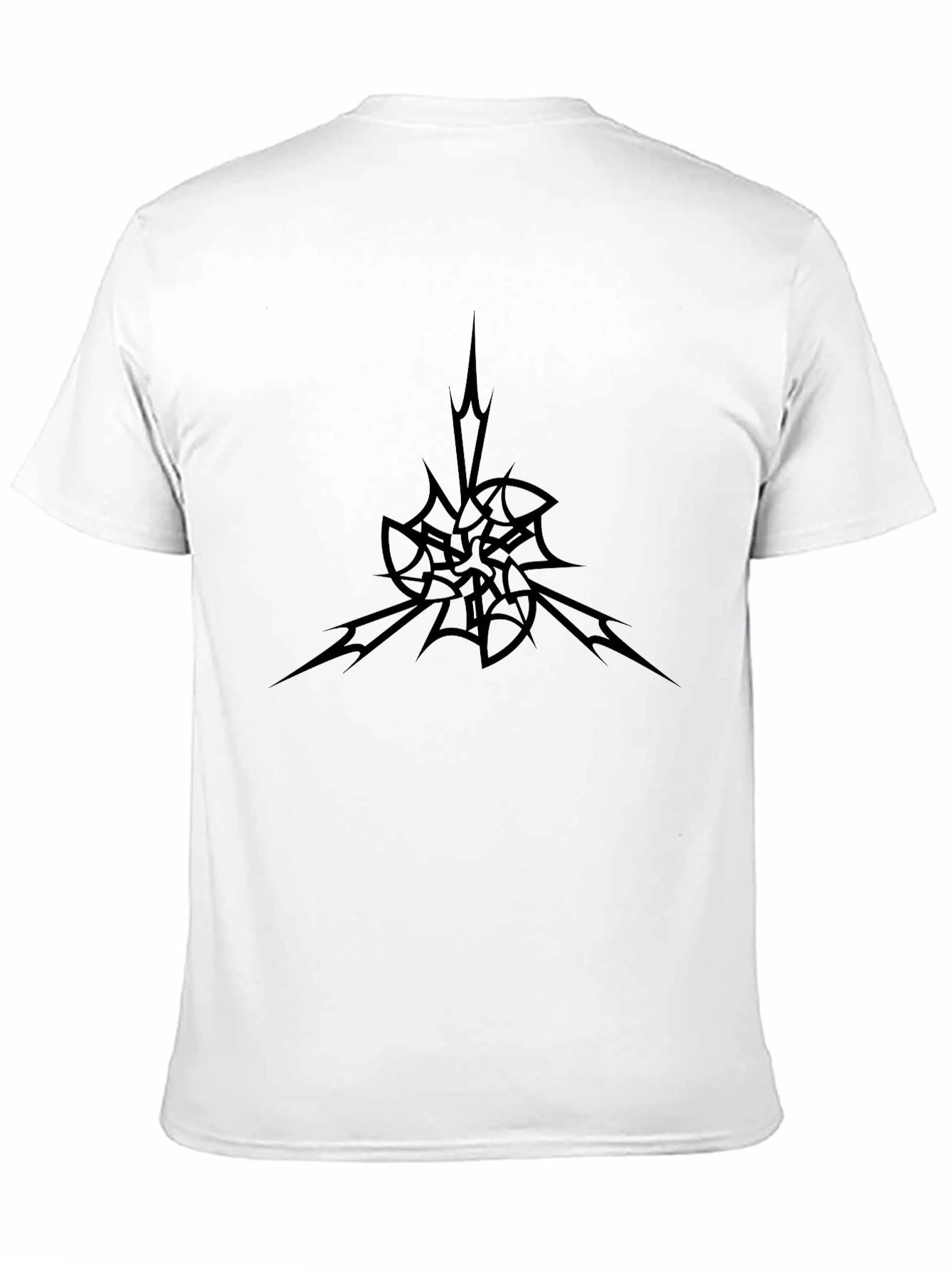 Abstract Graphic Black T-Shirt