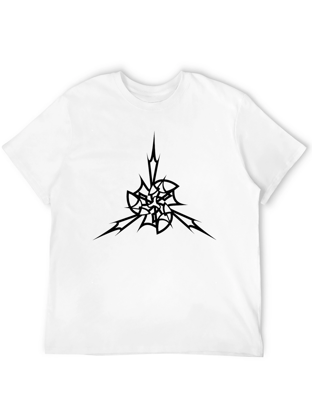 Abstract Graphic Black T-Shirt