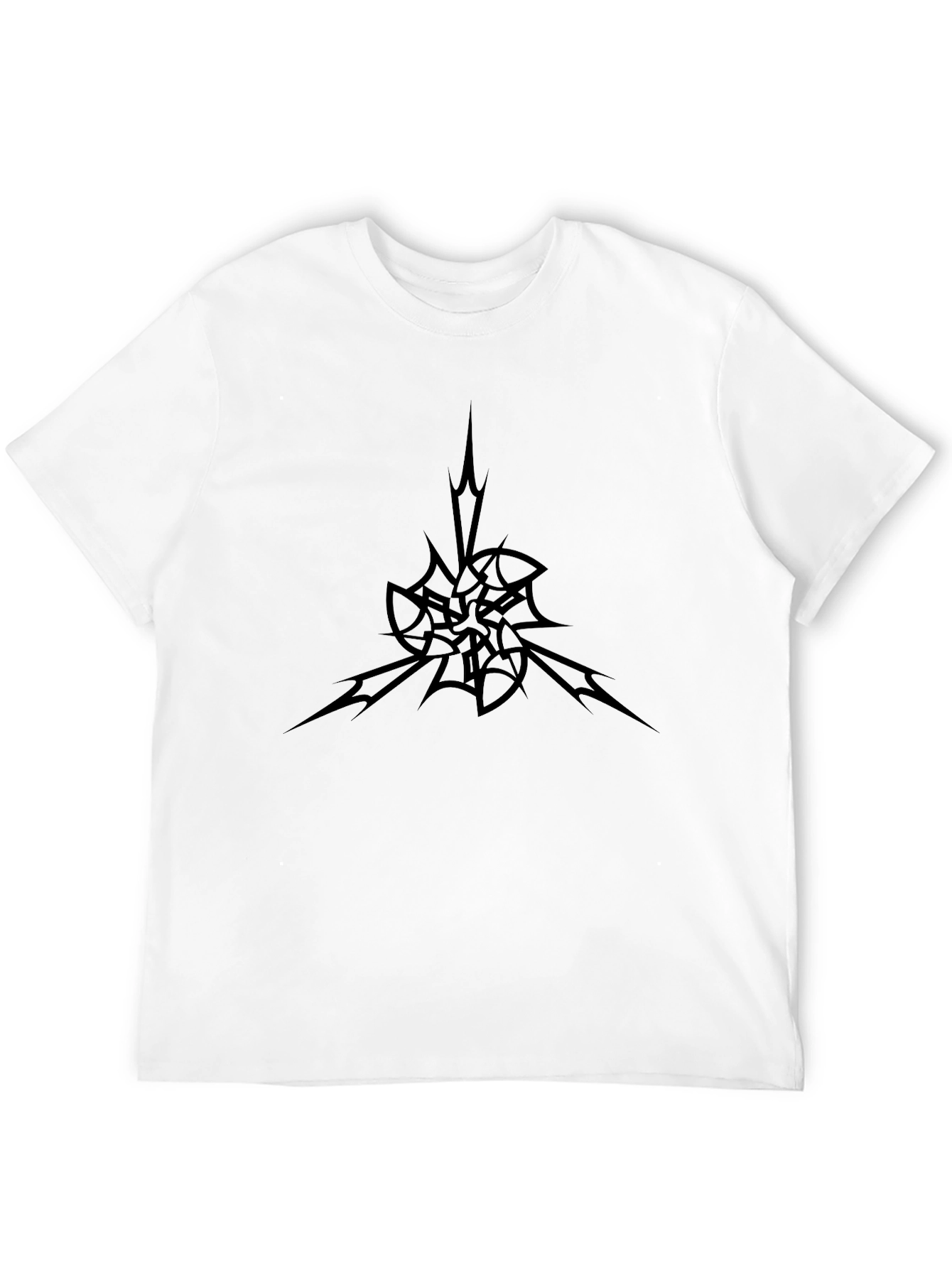 Abstract Graphic Black T-Shirt