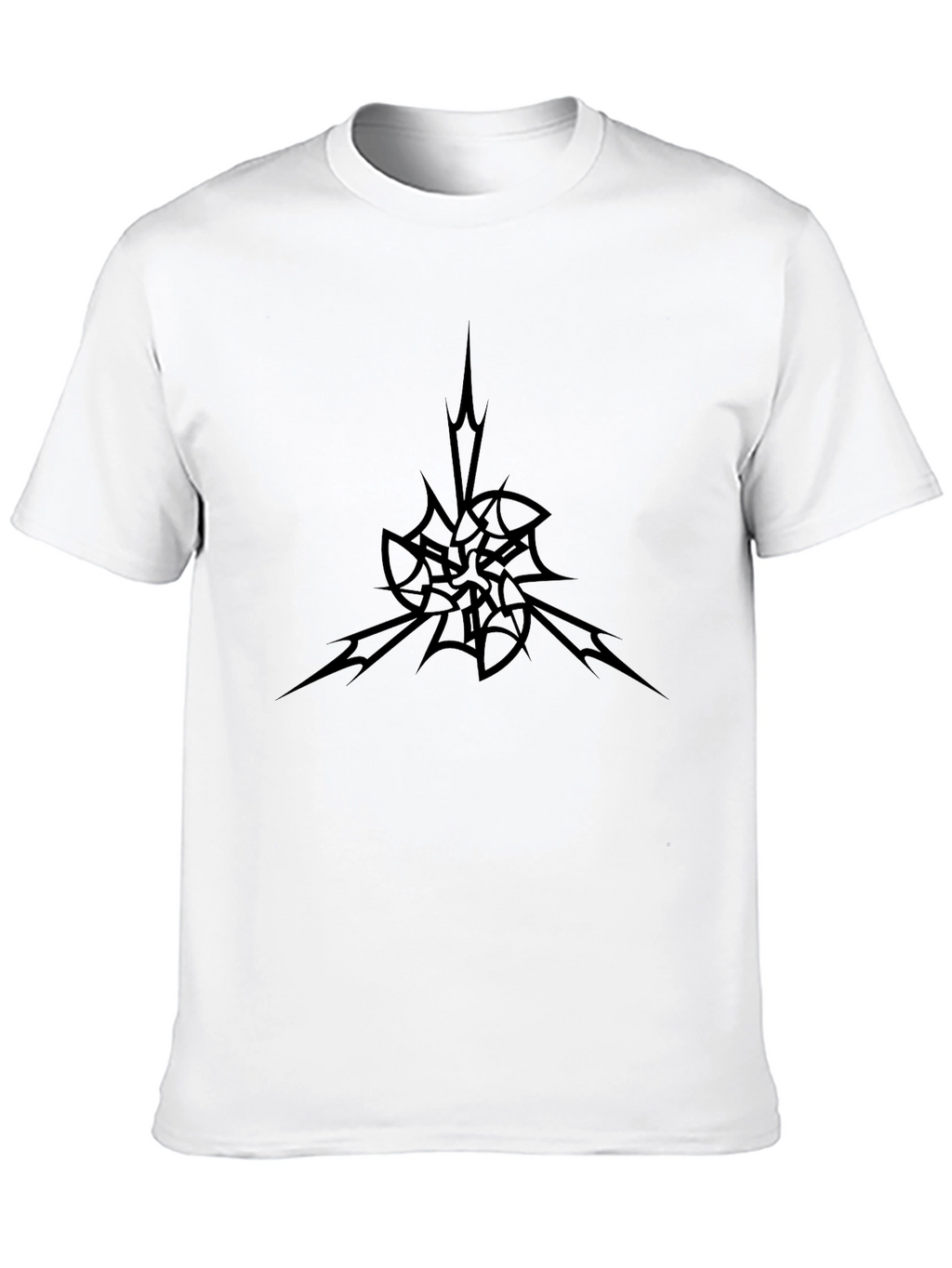 Abstract Graphic Black T-Shirt