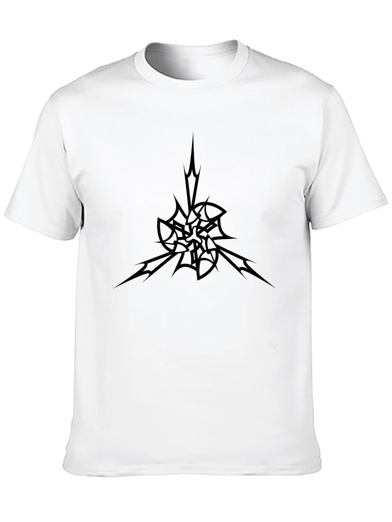 Abstract Graphic Black T-Shirt
