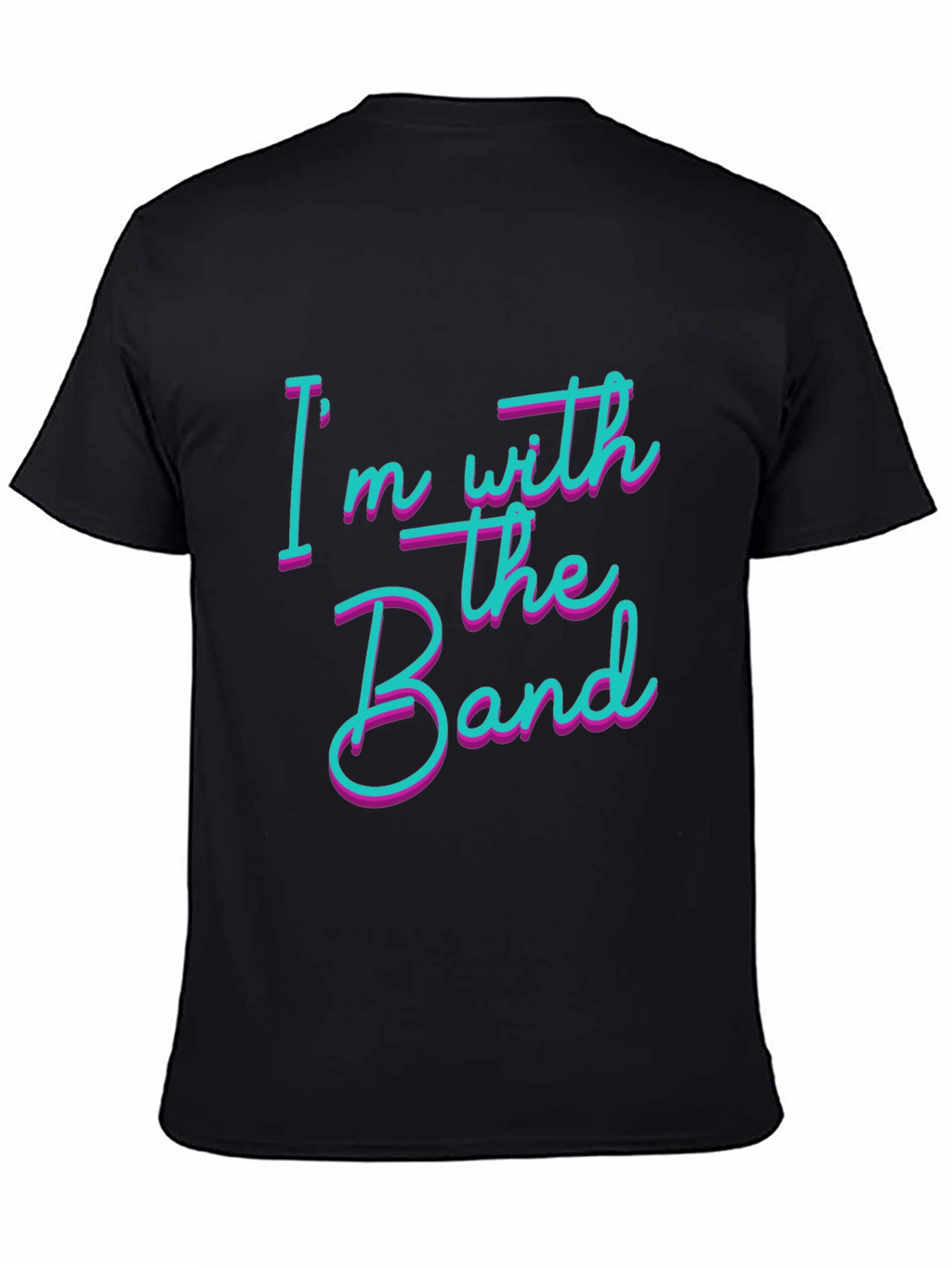Im With The Band Black Cotton T-Shirt