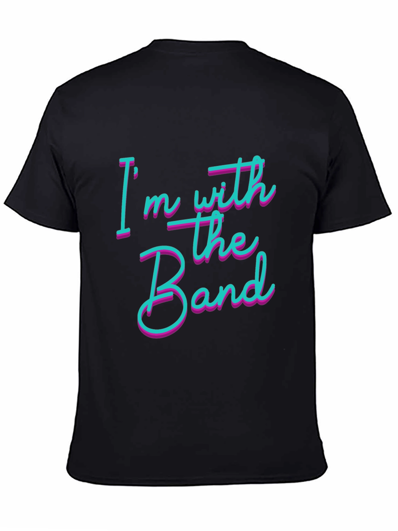 Im With The Band Black Cotton T-Shirt
