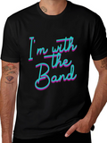 Im With The Band Black Cotton T-Shirt
