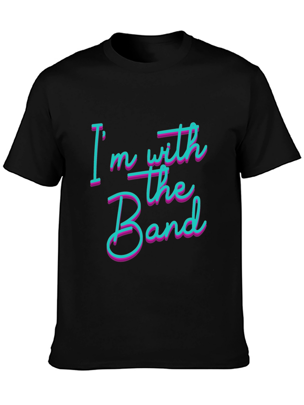 Im With The Band Black Cotton T-Shirt