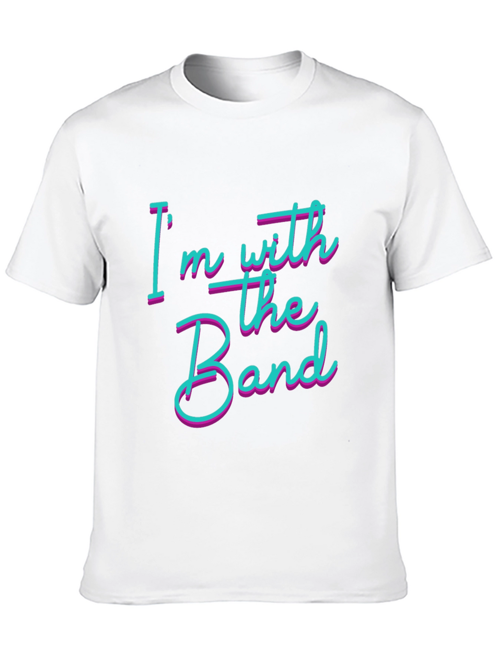 Im With The Band Black Cotton T-Shirt
