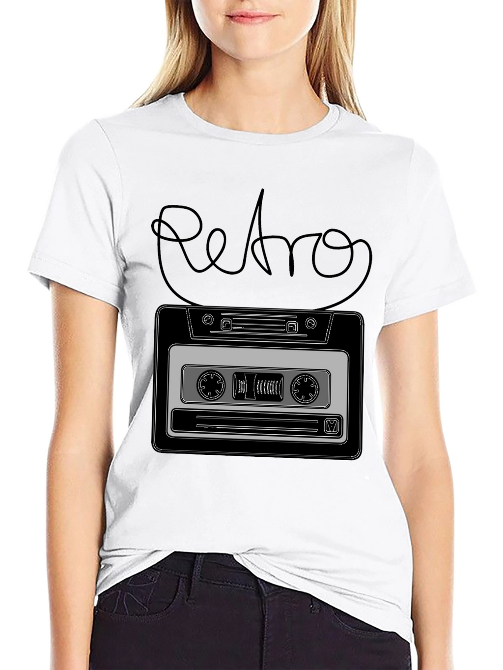 Retro Cassette Tape Graphic T-Shirt
