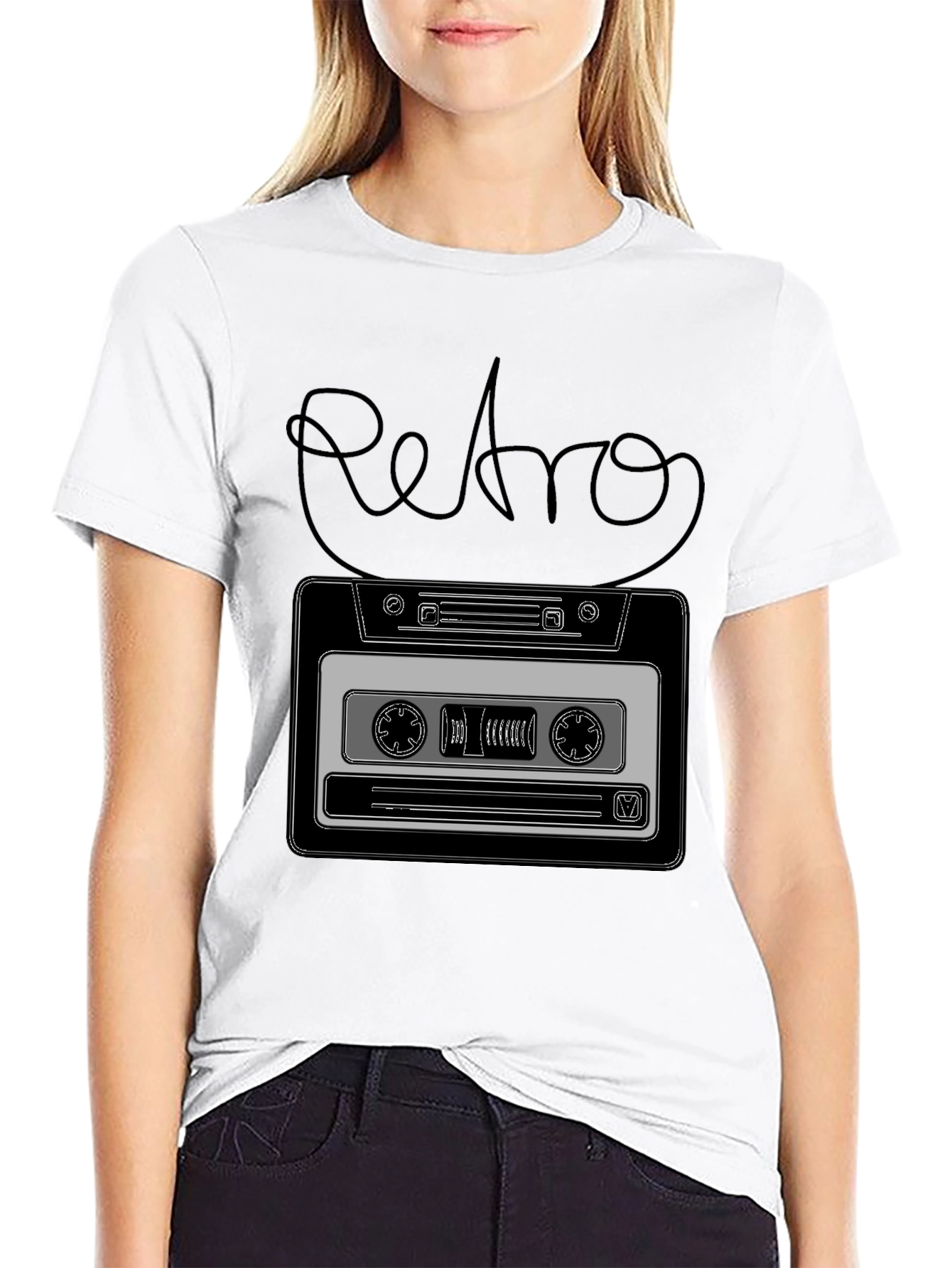 Retro Cassette Tape Graphic T-Shirt
