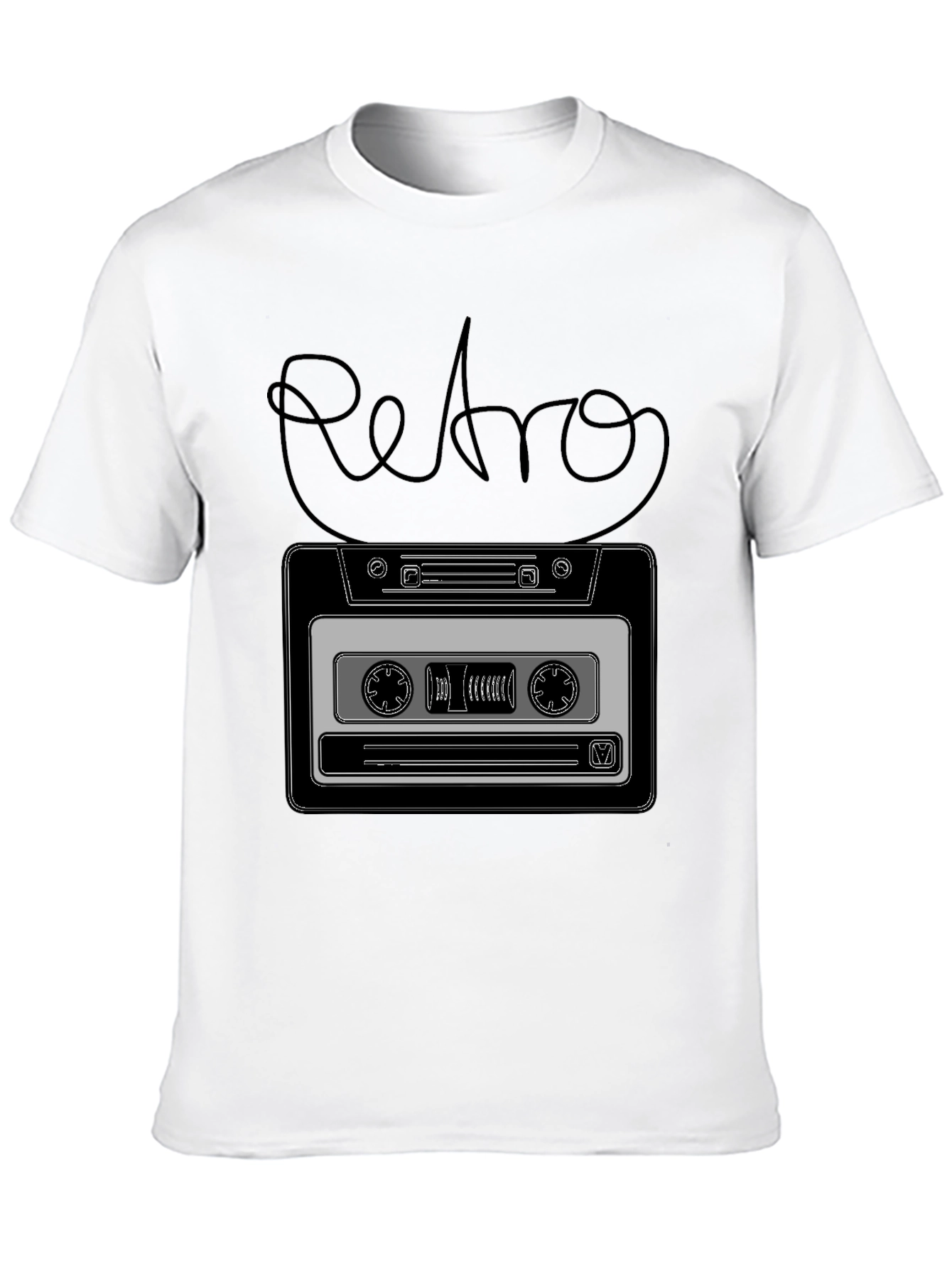 Retro Cassette Tape Graphic T-Shirt