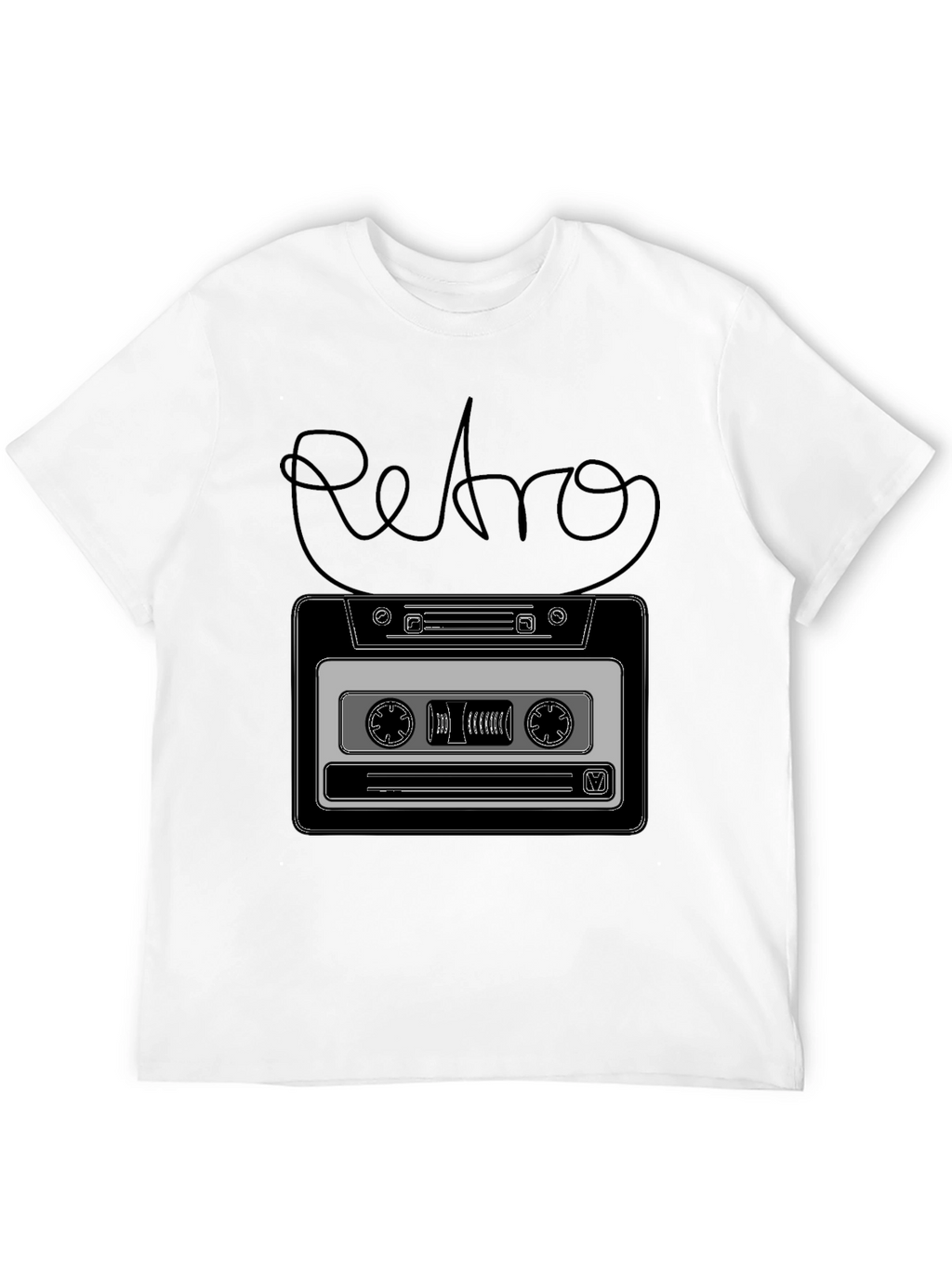 Retro Cassette Tape Graphic T-Shirt