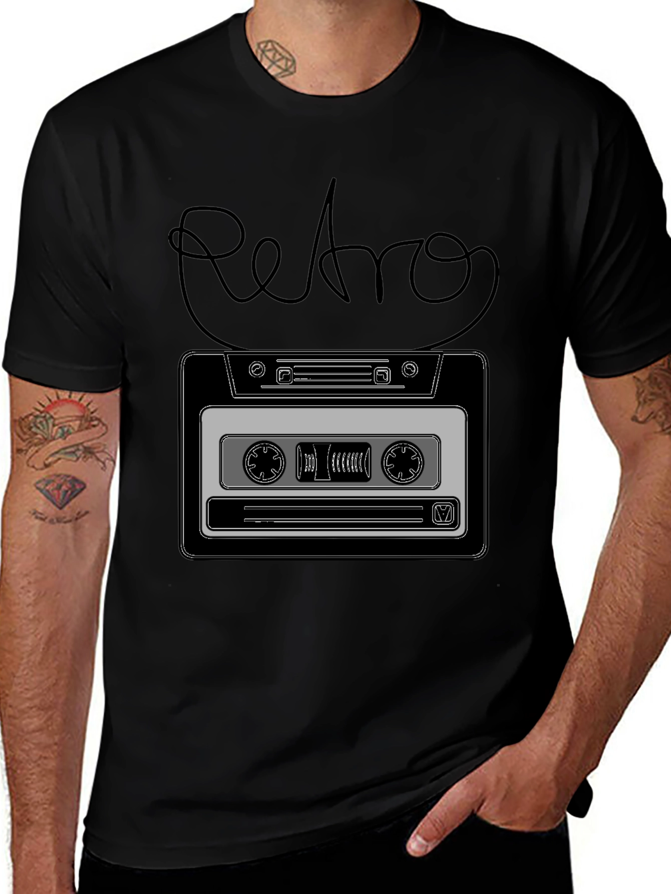 Retro Cassette Tape Graphic T-Shirt