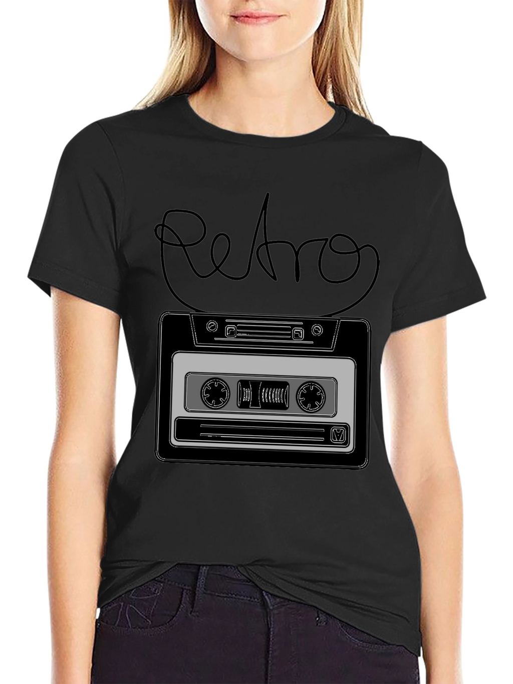 Retro Cassette Tape Graphic T-Shirt