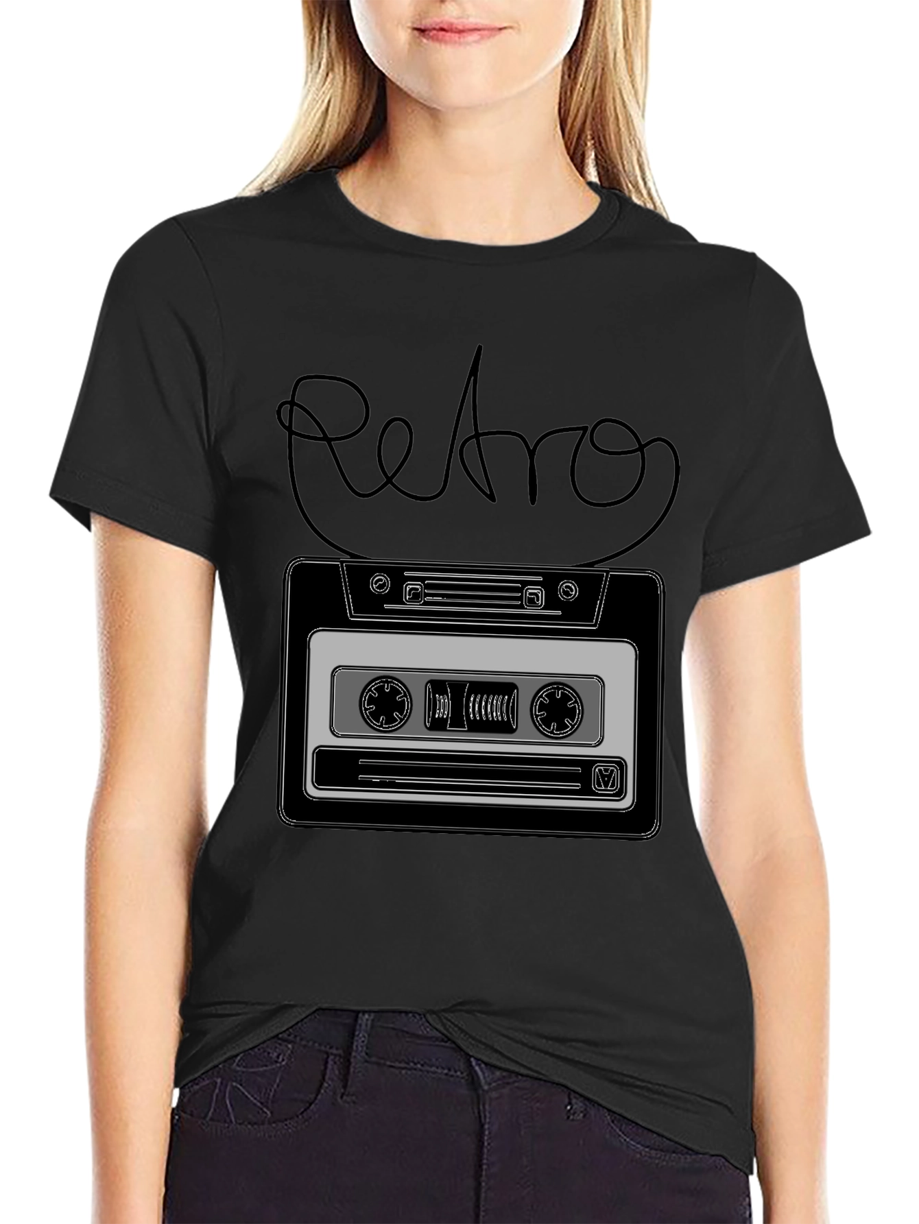 Retro Cassette Tape Graphic T-Shirt