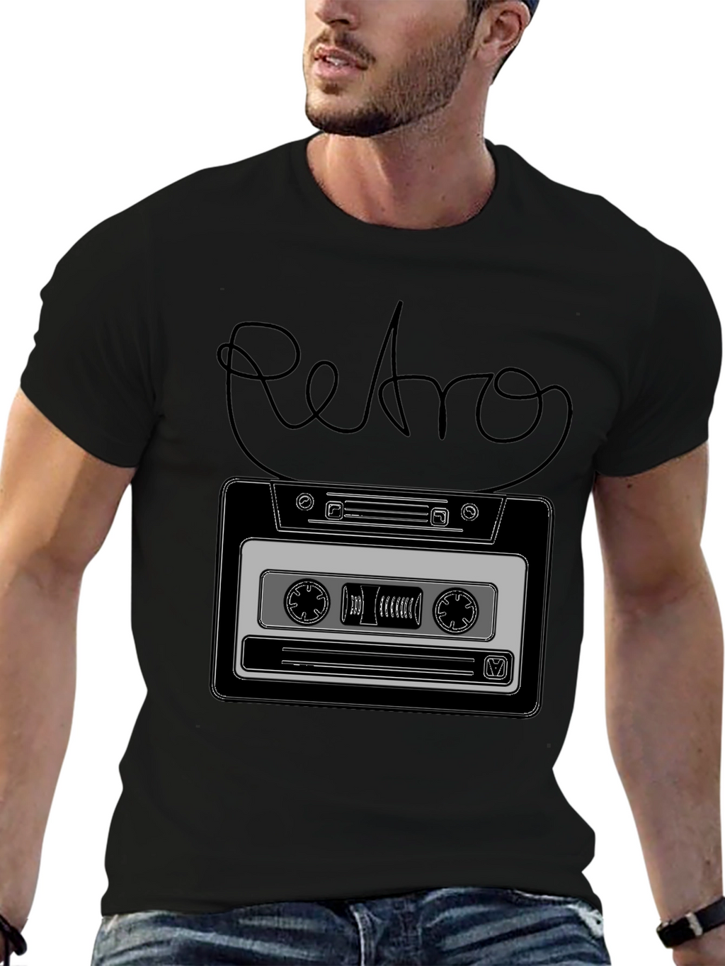Retro Cassette Tape Graphic T-Shirt