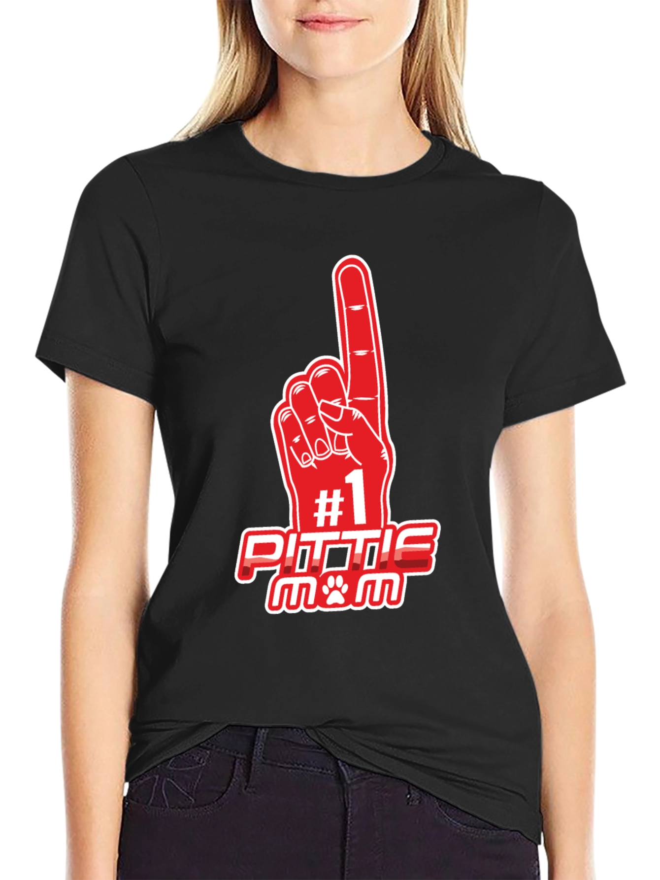 Number 1 Pittie Mom T-Shirt