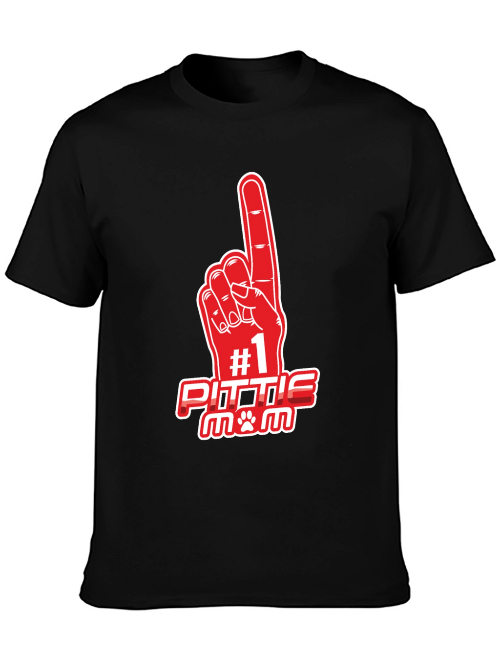 Number 1 Pittie Mom T-Shirt