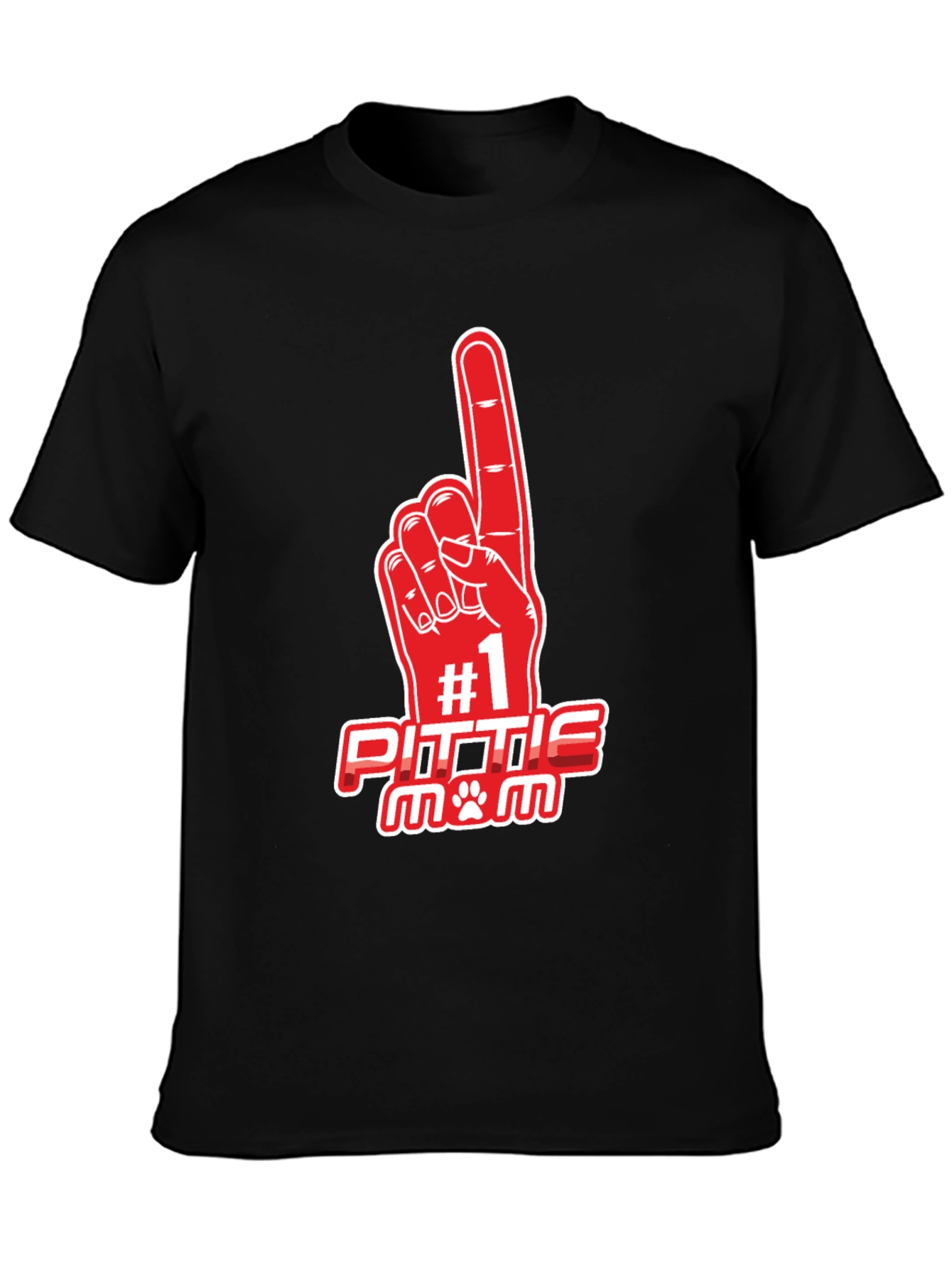Number 1 Pittie Mom T-Shirt