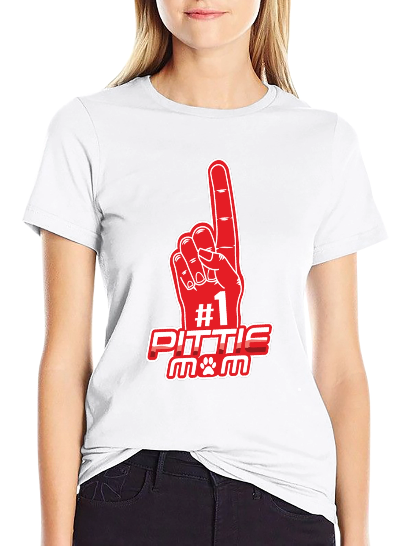 Number 1 Pittie Mom T-Shirt
