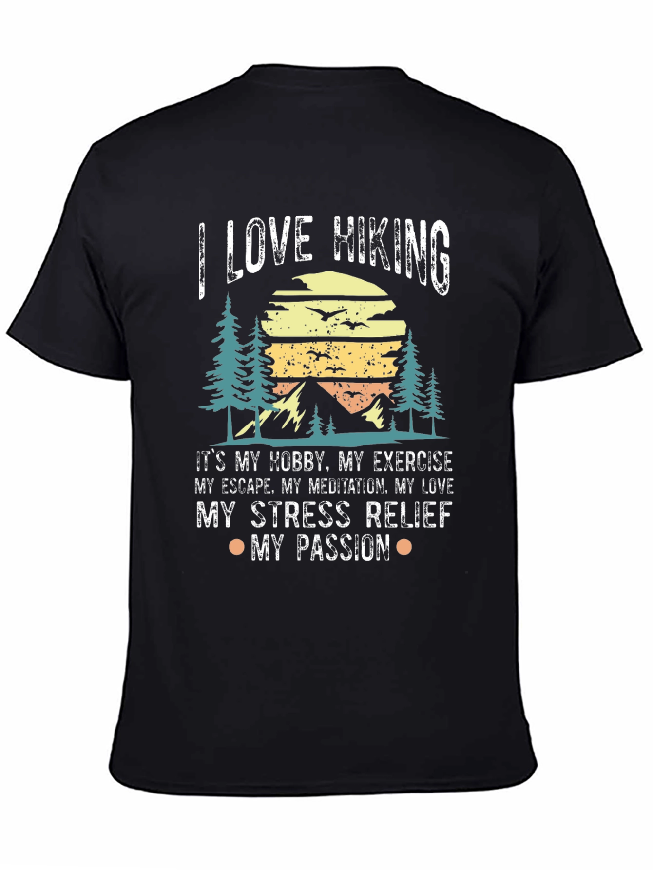 I Love Hiking Graphic Tee - Outdoor Adventure Shirt