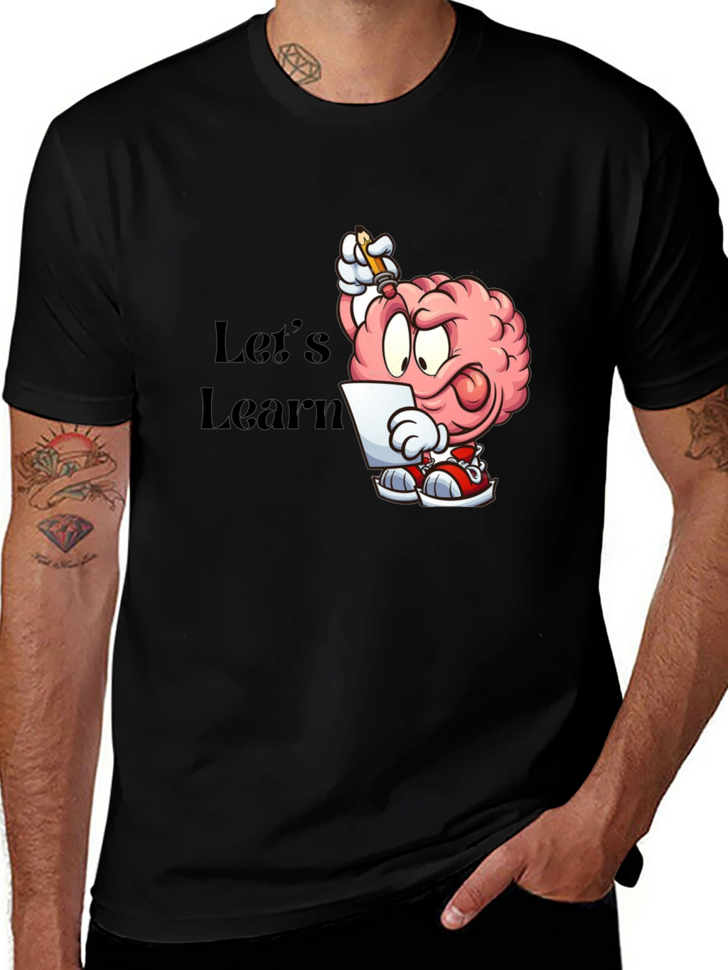 Cartoon Brain Lets Learn T-Shirt