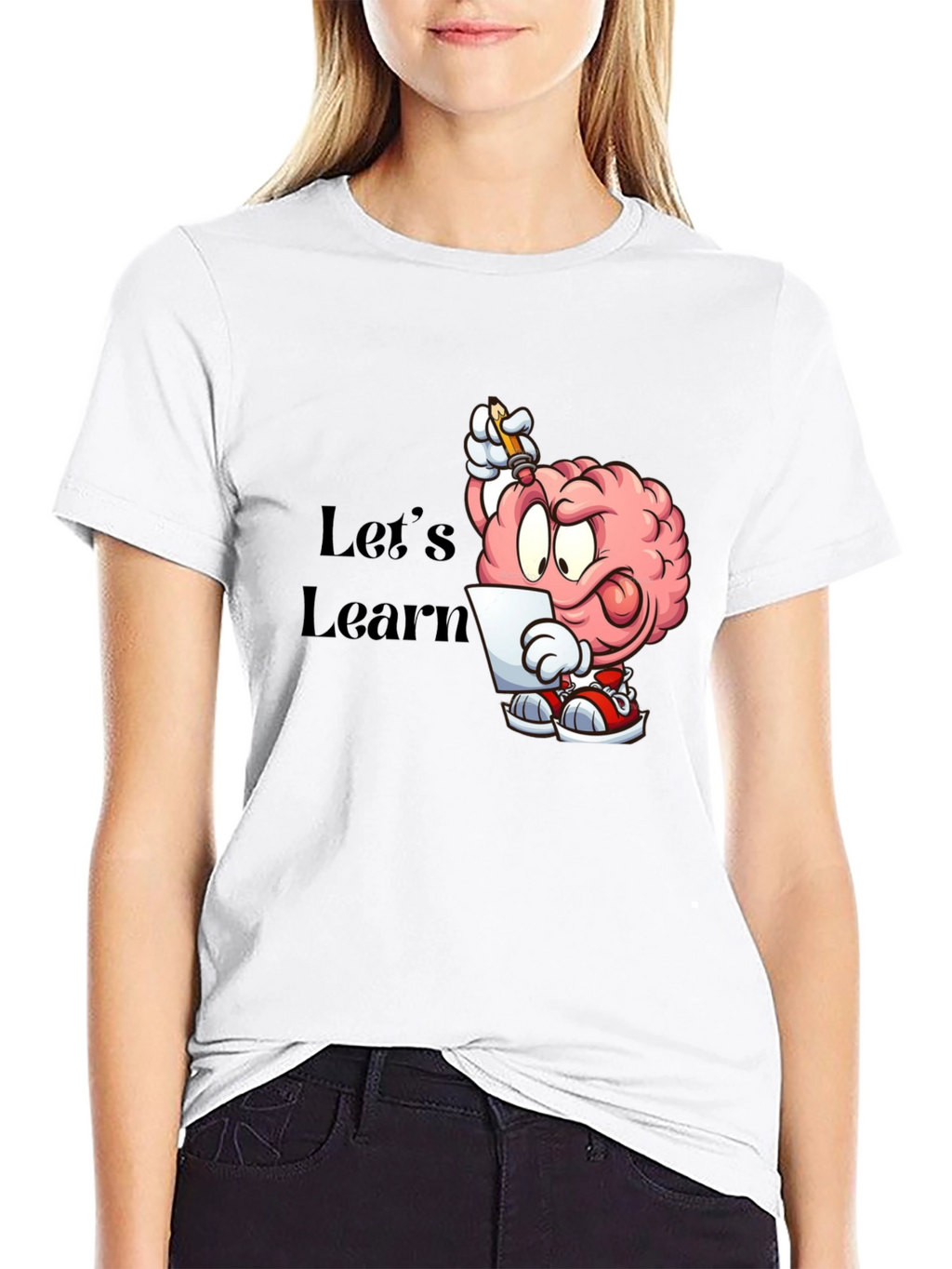 Cartoon Brain Lets Learn T-Shirt