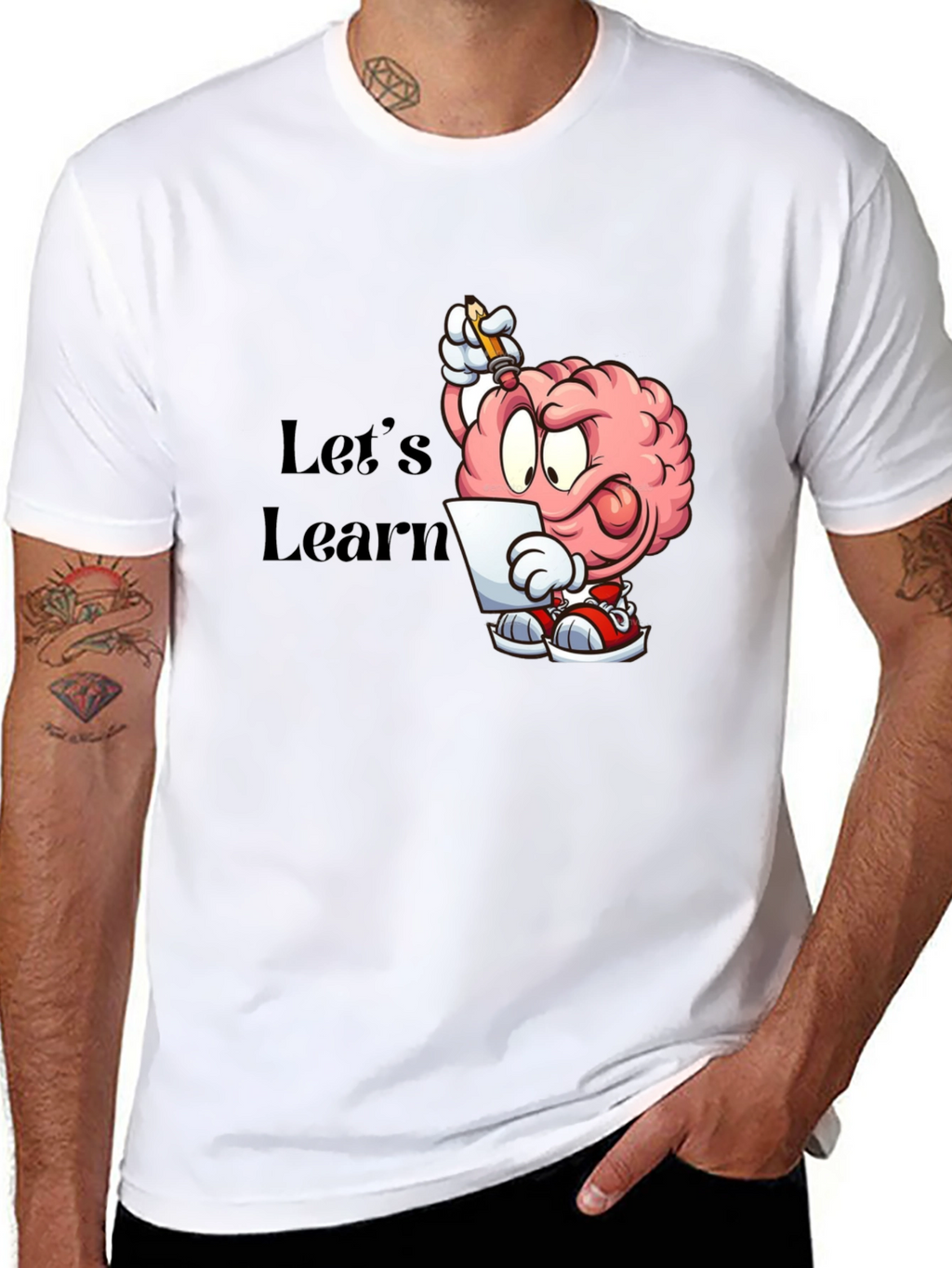 Cartoon Brain Lets Learn T-Shirt