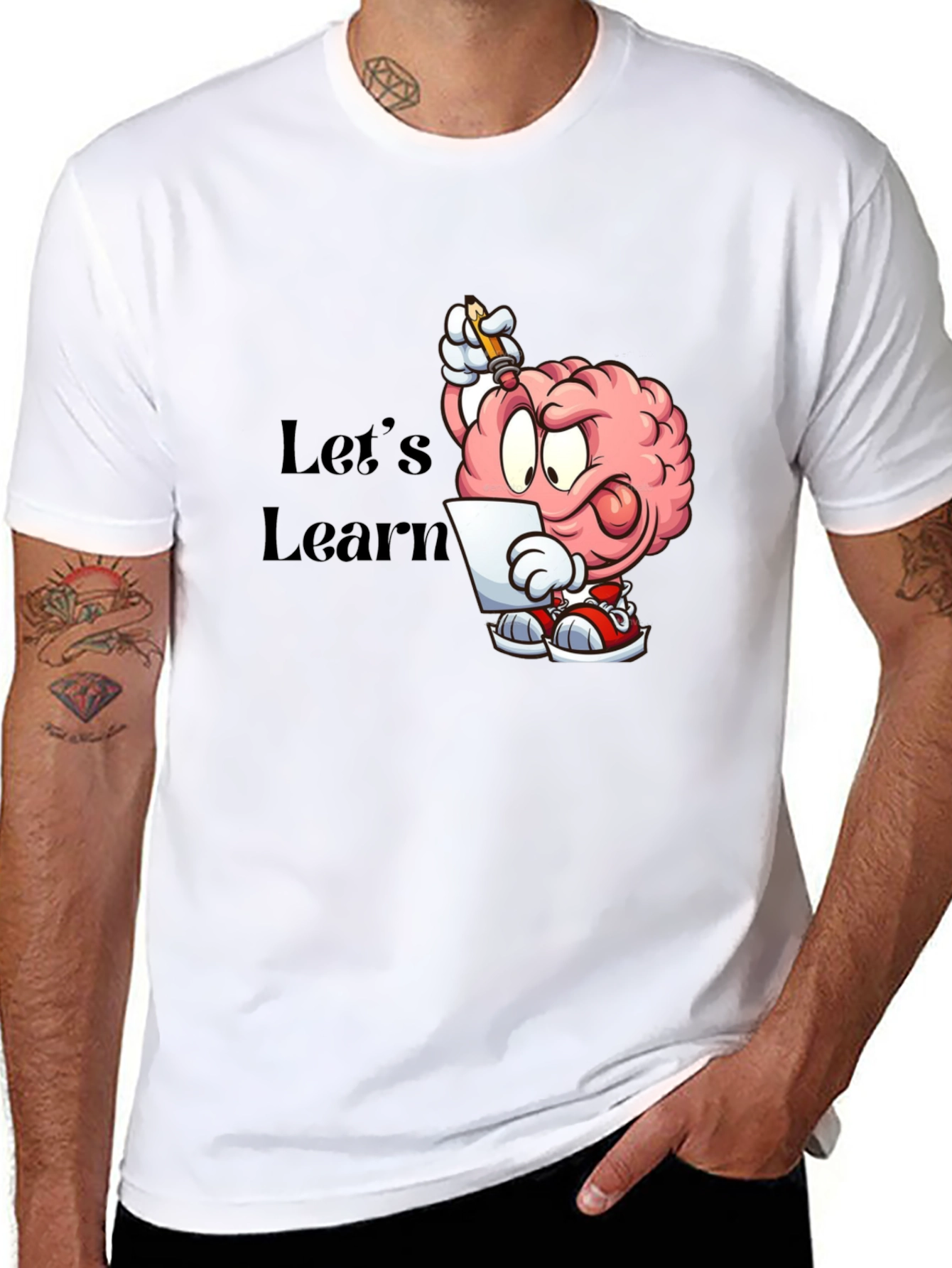 Cartoon Brain Lets Learn T-Shirt