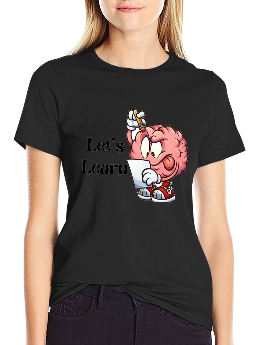 Cartoon Brain Lets Learn T-Shirt