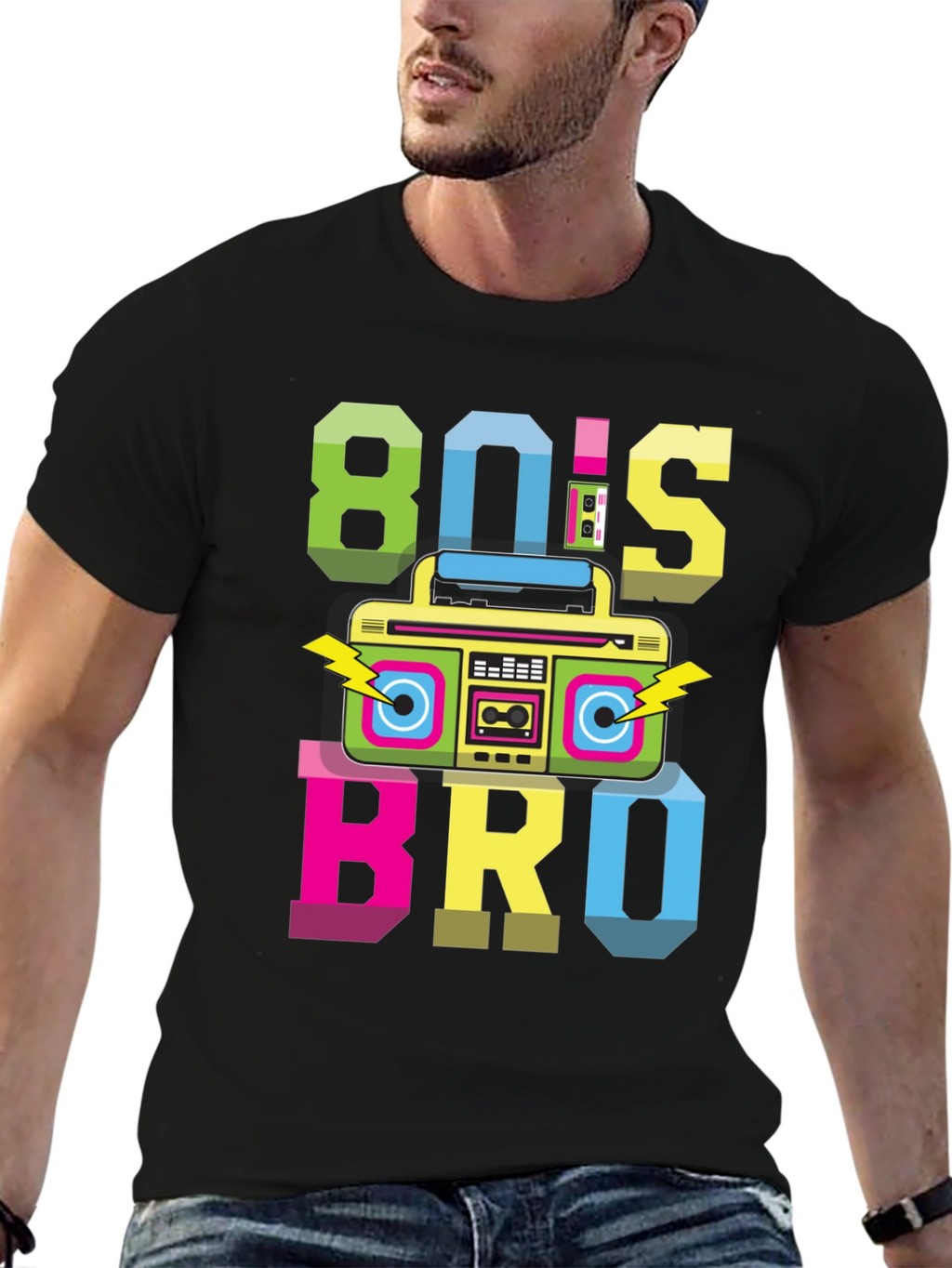 80s Bro Graphic T-Shirt