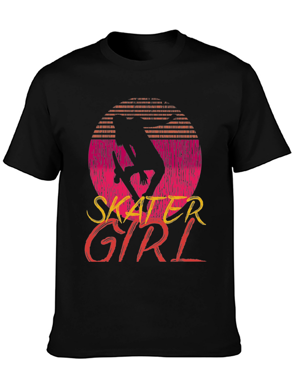 Skater Girl Tee - Retro Style Graphic T-Shirt