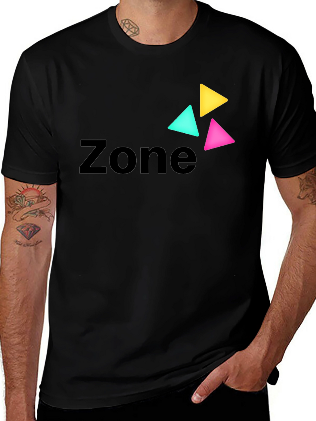 Zone Logo Black T-Shirt