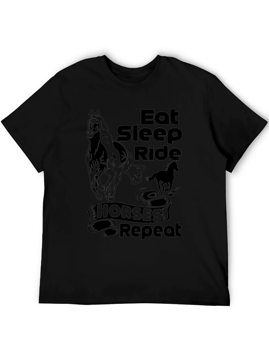 Eat Sleep Ride Horses Repeat T-Shirt