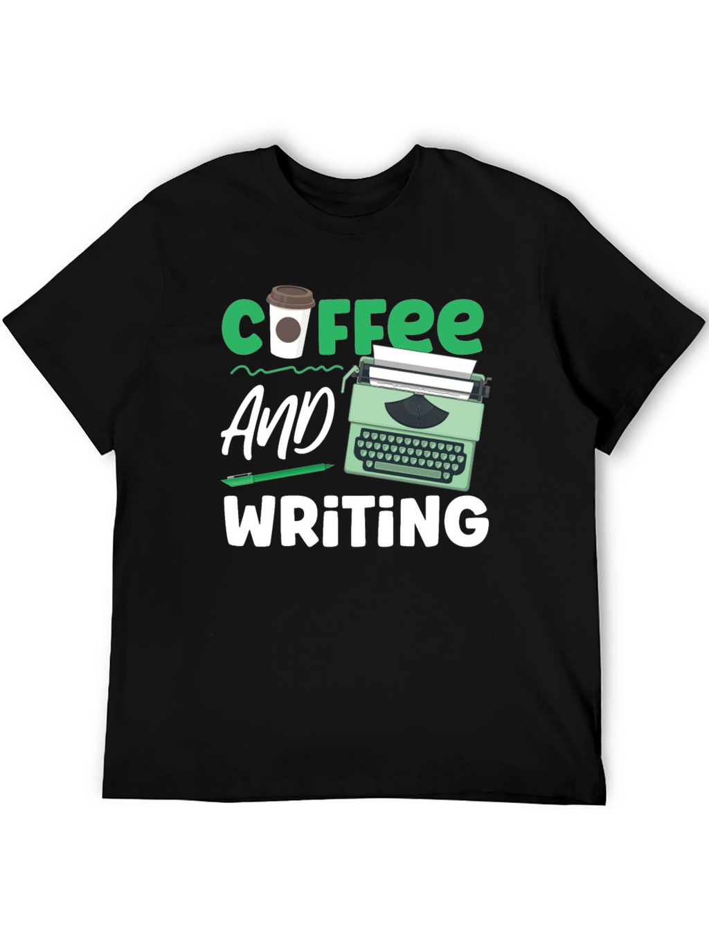 Coffee & Writing T-Shirt - Writers Gift