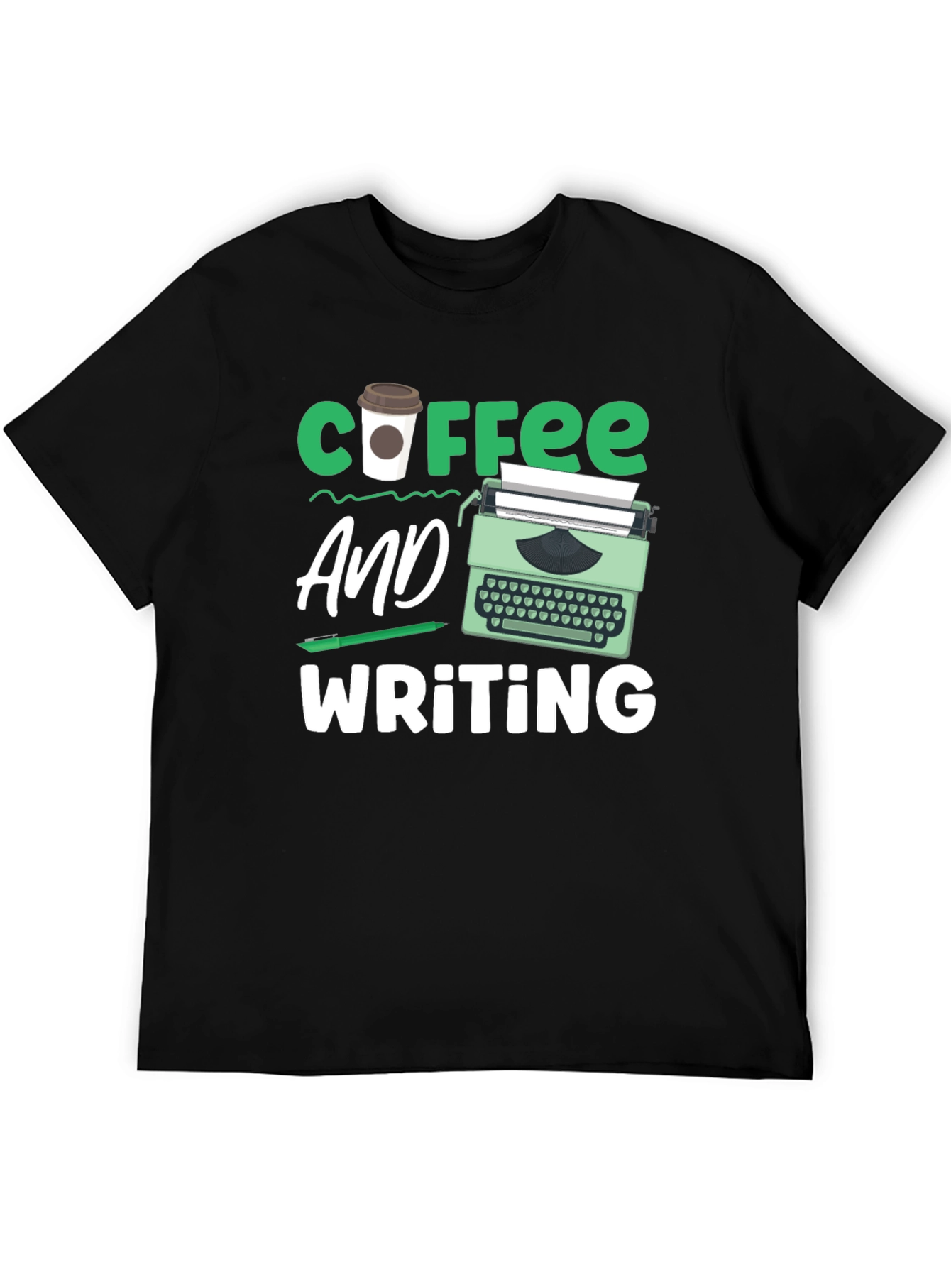 Coffee & Writing T-Shirt - Writers Gift