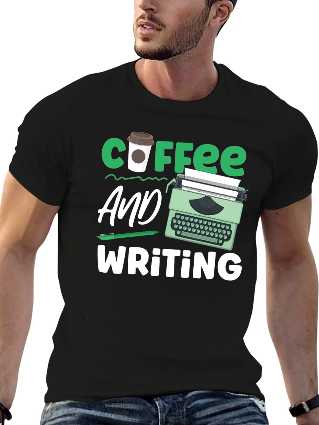 Coffee & Writing T-Shirt - Writers Gift