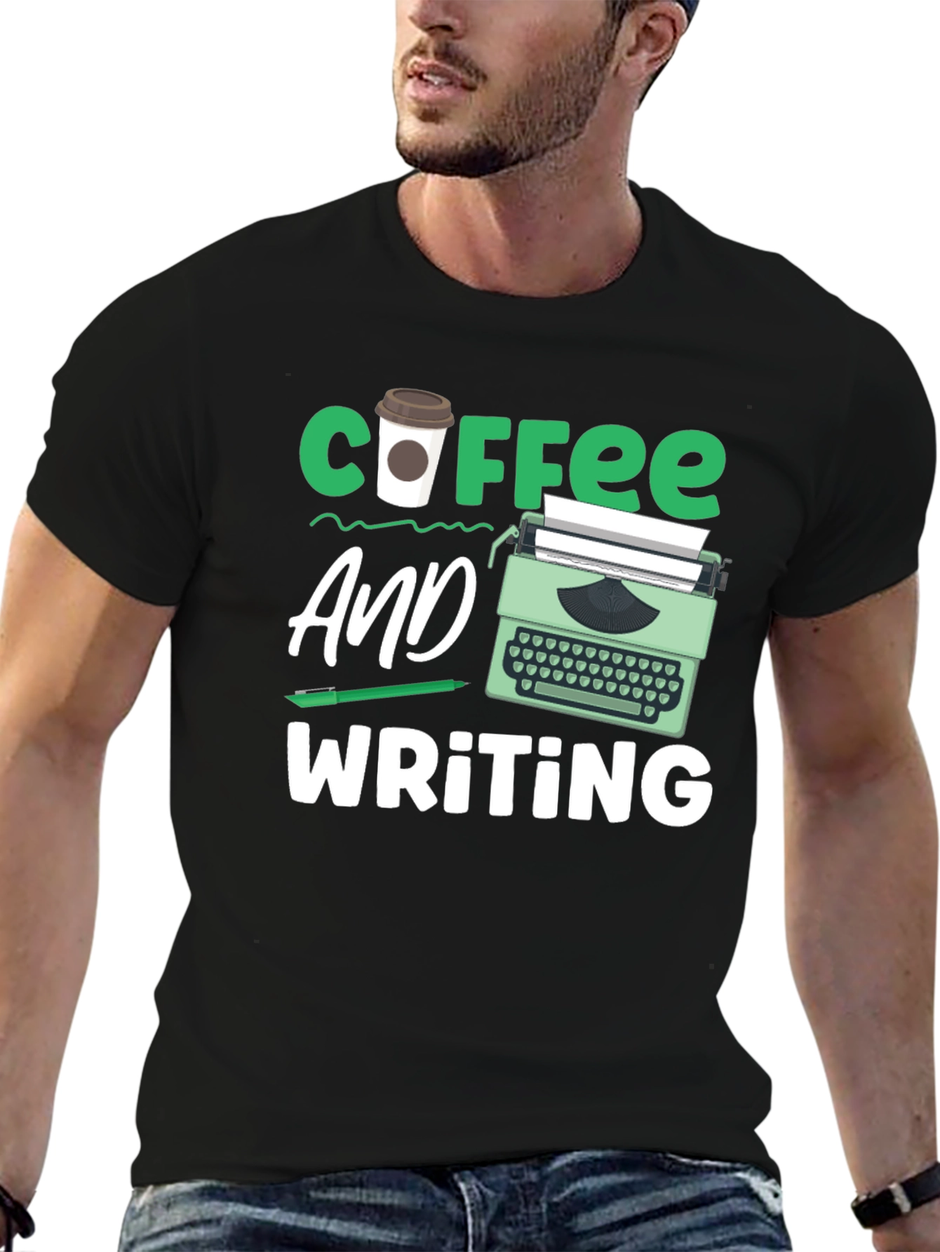 Coffee & Writing T-Shirt - Writers Gift