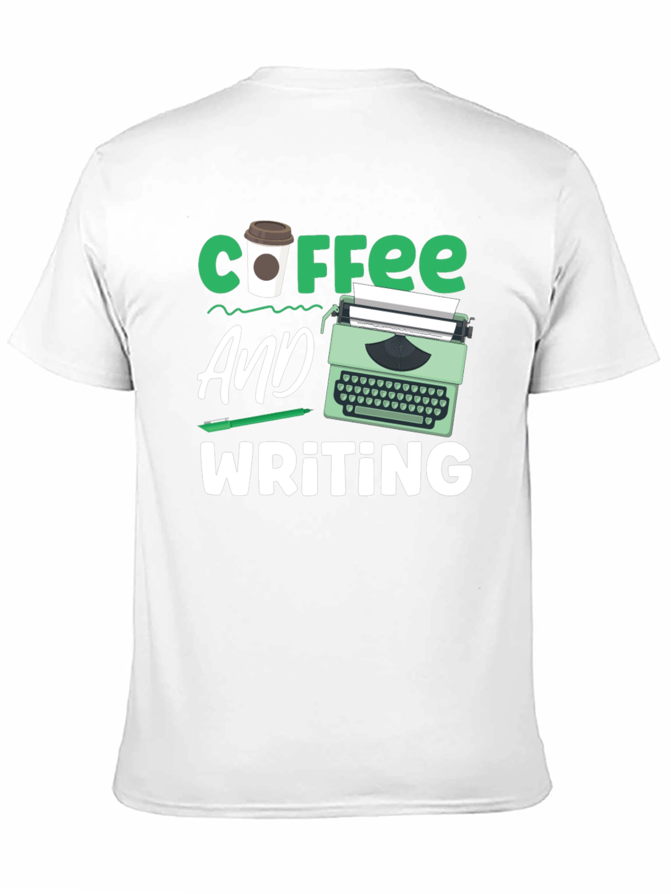 Coffee & Writing T-Shirt - Writers Gift