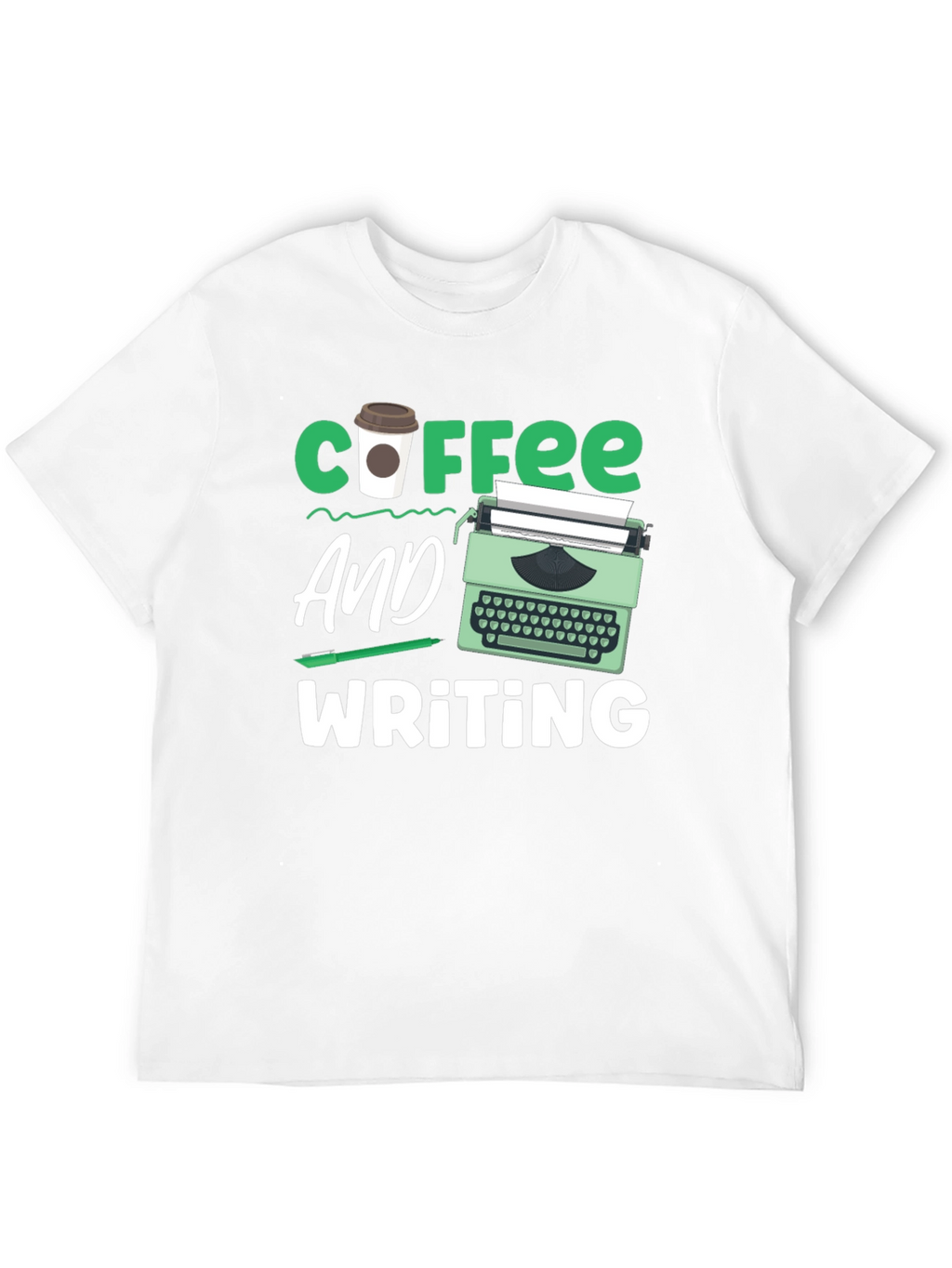 Coffee & Writing T-Shirt - Writers Gift