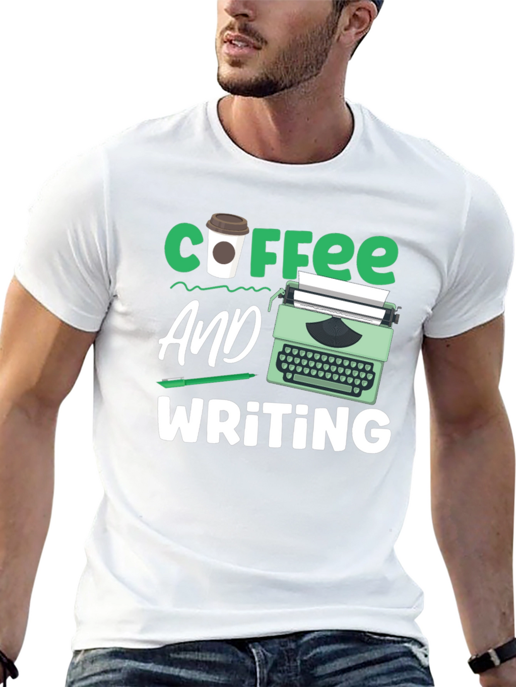 Coffee & Writing T-Shirt - Writers Gift