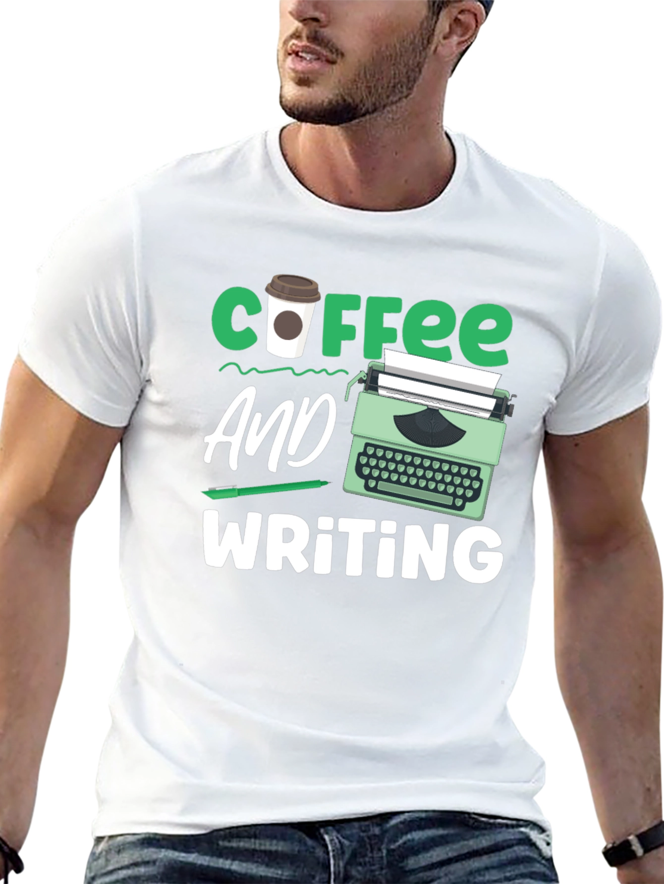 Coffee & Writing T-Shirt - Writers Gift