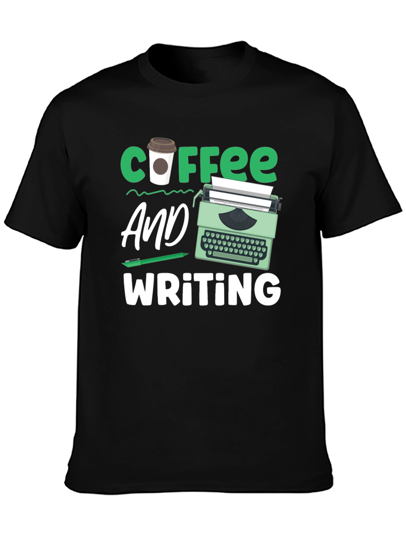 Coffee & Writing T-Shirt - Writers Gift