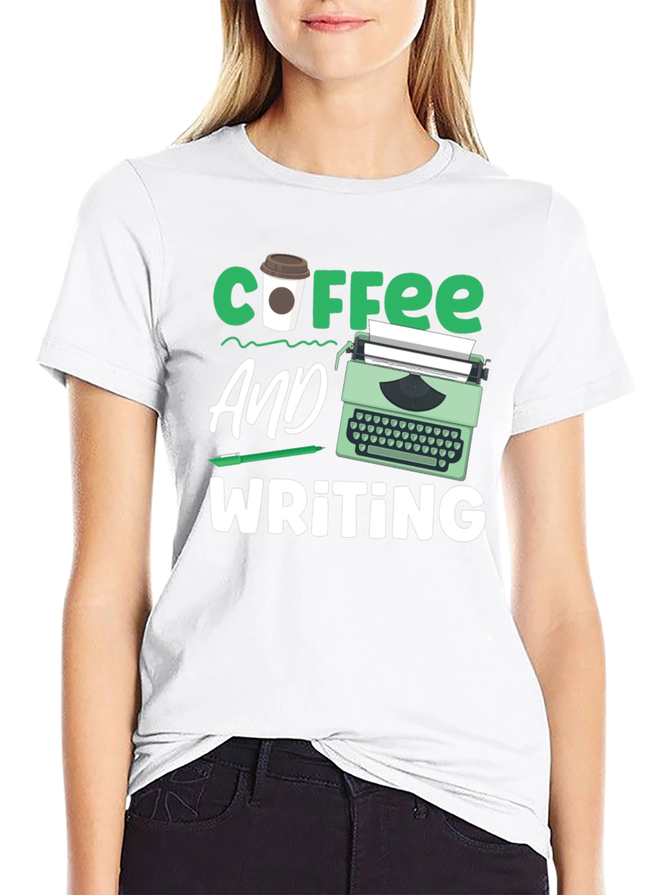 Coffee & Writing T-Shirt - Writers Gift