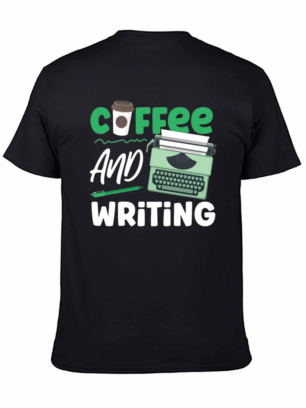 Coffee & Writing T-Shirt - Writers Gift