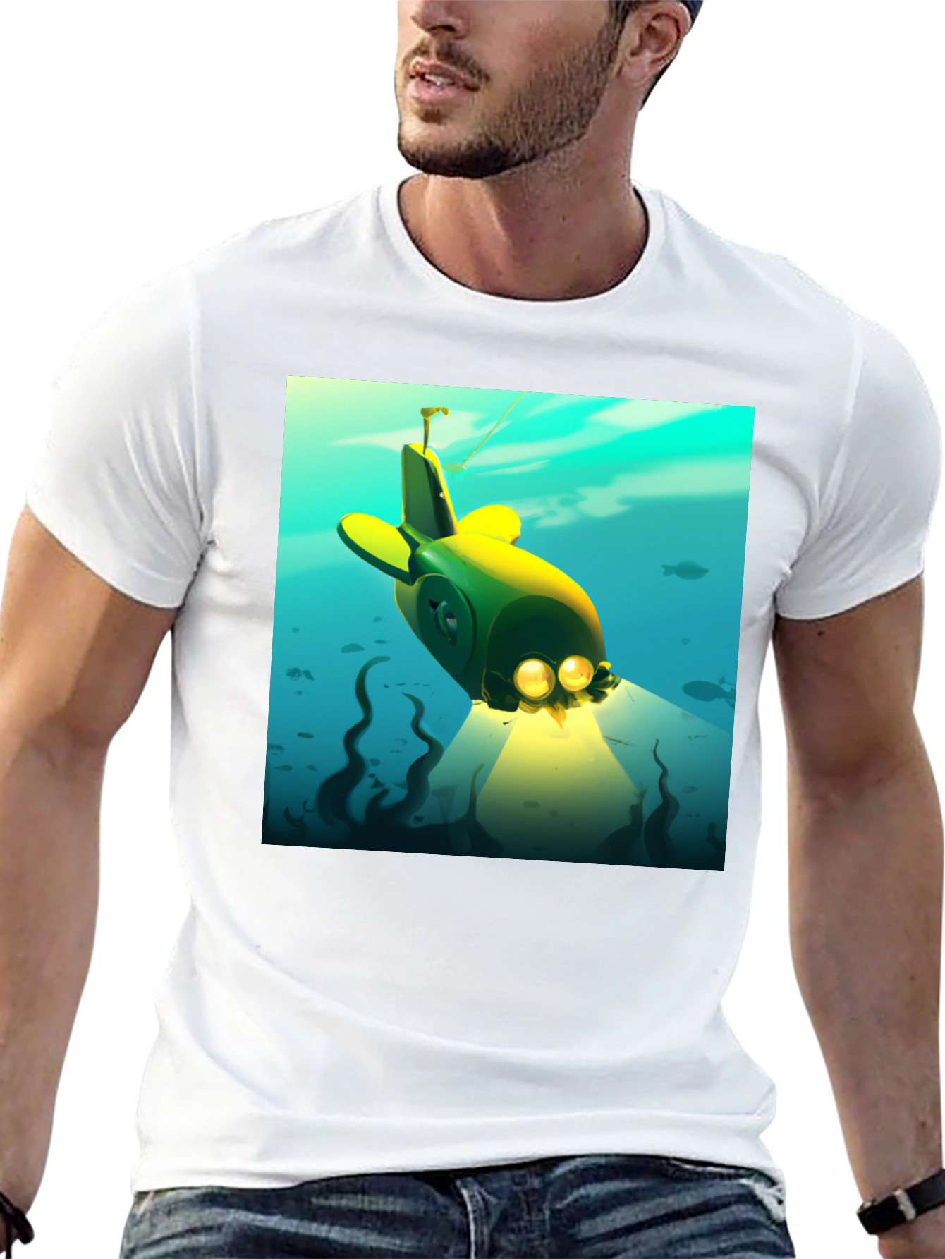 Cartoon Submarine Graphic Tee